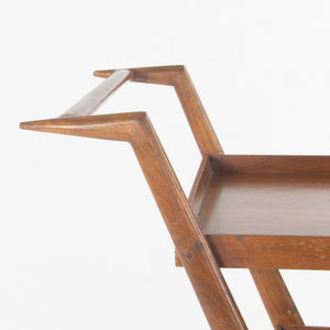 SOLD 1950s Italian Modern Cesare Lacca Bar Cart Serving Tea 3-Tier Walnut Ico Parisi