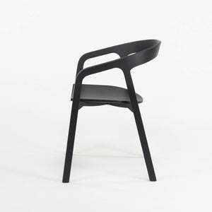 SOLD Pair Nitzan Cohen for Mattiazzi He Said/She Said MC1 Chairs Solid Black Ash Wood
