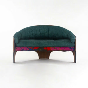 SOLD 1966 Rare Henry P Glass Intimate Settee for Deco House in Mahogany