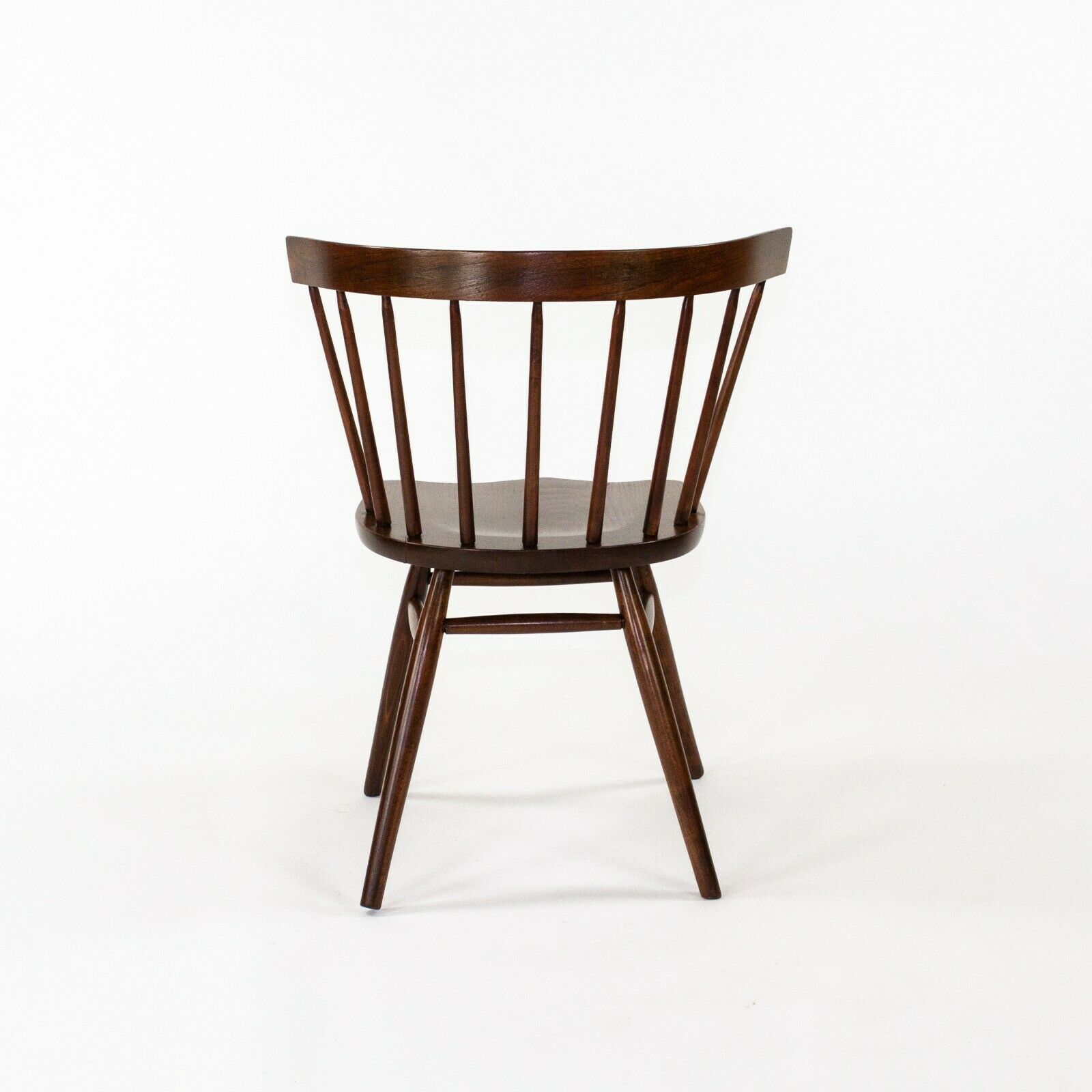 SOLD 1947 Pair of George Nakashima for Knoll Associates N19 Straight Chairs in Walnut