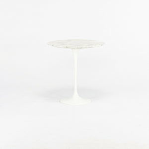 SOLD 2006 Eero Saarinen for Knoll Tulip 20 inch Round Side Table Polished Arabescato