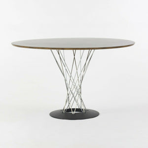 SOLD Isamu Noguchi Cyclone Table by Modernica 48 in Round Black Top, Newly Refinished