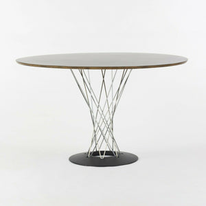 SOLD Isamu Noguchi Cyclone Table by Modernica 48 in Round Black Top, Newly Refinished