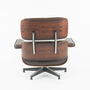 SOLD C. 1961 Herman Miller Eames Lounge Chair and Ottoman 670 and 671 Brown Leather