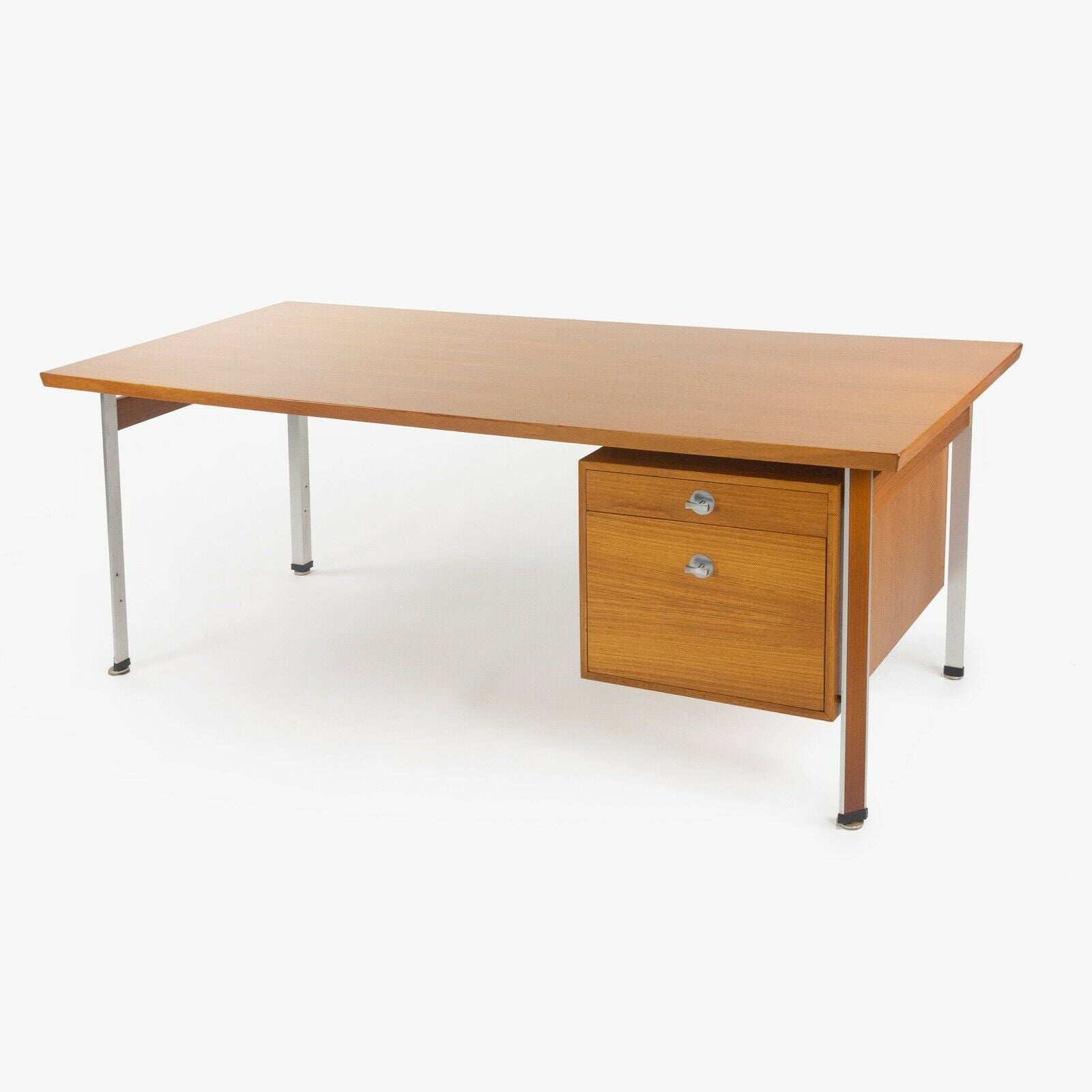 1960s Finn Juhl France & Son Technocrat Desk Model 963 in Teak Made in Denmark