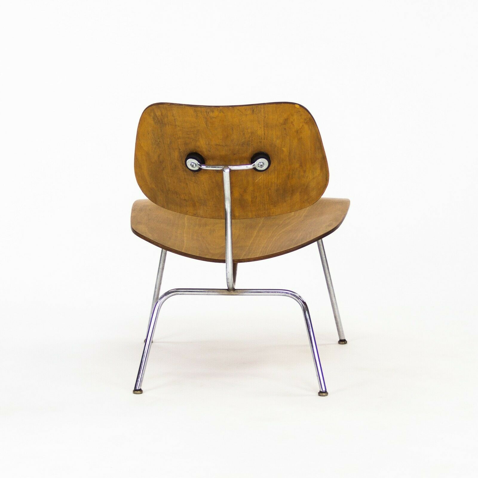 SOLD 1947 Rare Evans Plywood Herman Miller Eames LCM Lounge Chair Metal Legs in Birch