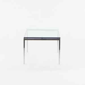 SOLD Florence Knoll for Knoll Studio 45 x 22 Chrome Coffee Table w/ Glass Top Signed