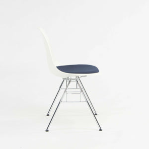 SOLD 2018 Eames Stacking Dining Chair DSS with Navy Seat by Vitra / Herman Miller