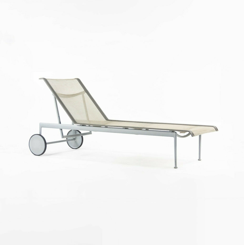 SOLD 2012 Richard Schultz 1966 Series Adjustable Chaise Lounge Chair in Silver 2 Available
