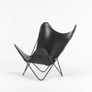 1950s Leather Butterfly Chair by Jorge Ferrari Hardoy Bonet & Kurchan for Knoll