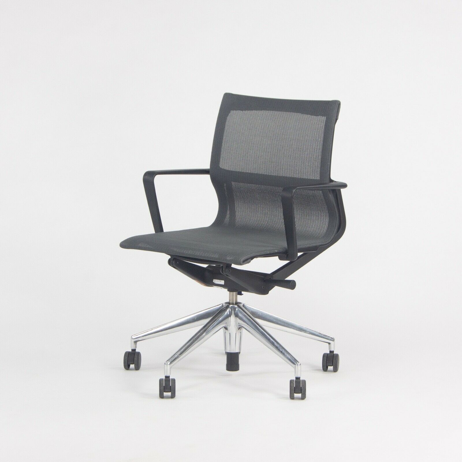 2018 Vitra Physix Rolling Desk Chair by Alberta Meda Gray Mesh Sets Available