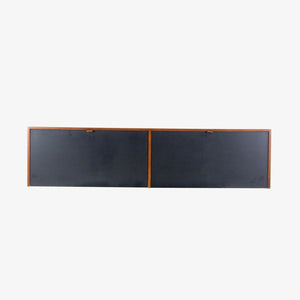 SOLD 1960s Florence Knoll Associates Hanging Wall Cabinet Sideboard Walnut and Black