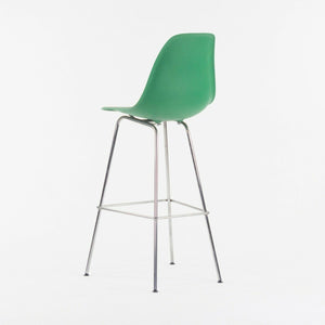SOLD Ray and Charles Eames Herman Miller Molded Shell Bar Stool Chair Kelly Green