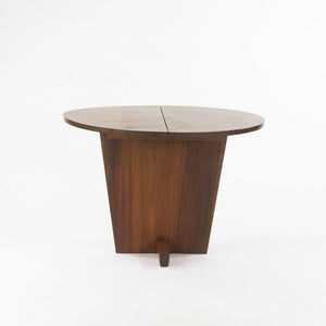 SOLD 1997 Mira Nakashima Minguren I Special 42 inch Round Black Walnut Dining Table