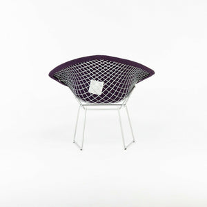 SOLD 2021 Harry Bertoia for Knoll Diamond Chair with Full Iris Purple Boucle Cover