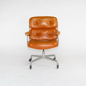 SOLD 1978 Herman Miller Eames Time Life Desk Chair in Cognac Leather Multiple Available