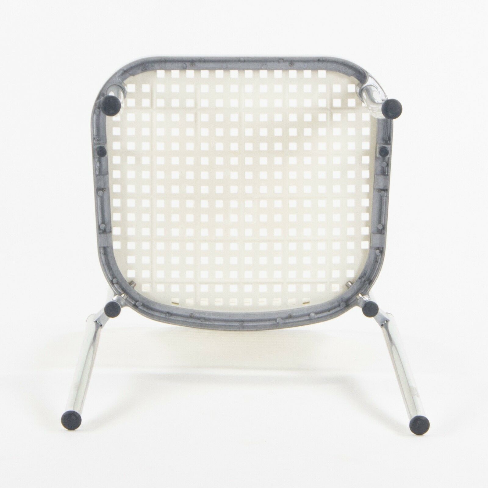 SOLD 2021 Pair of Vico Magistretti Silver Outdoor Chairs for DePadova w/ White Seats