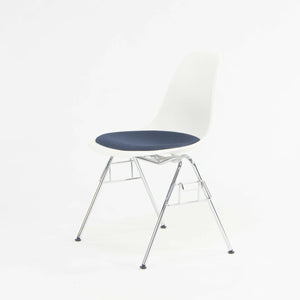 SOLD 2018 Eames Stacking Dining Chair DSS with Navy Seat by Vitra / Herman Miller