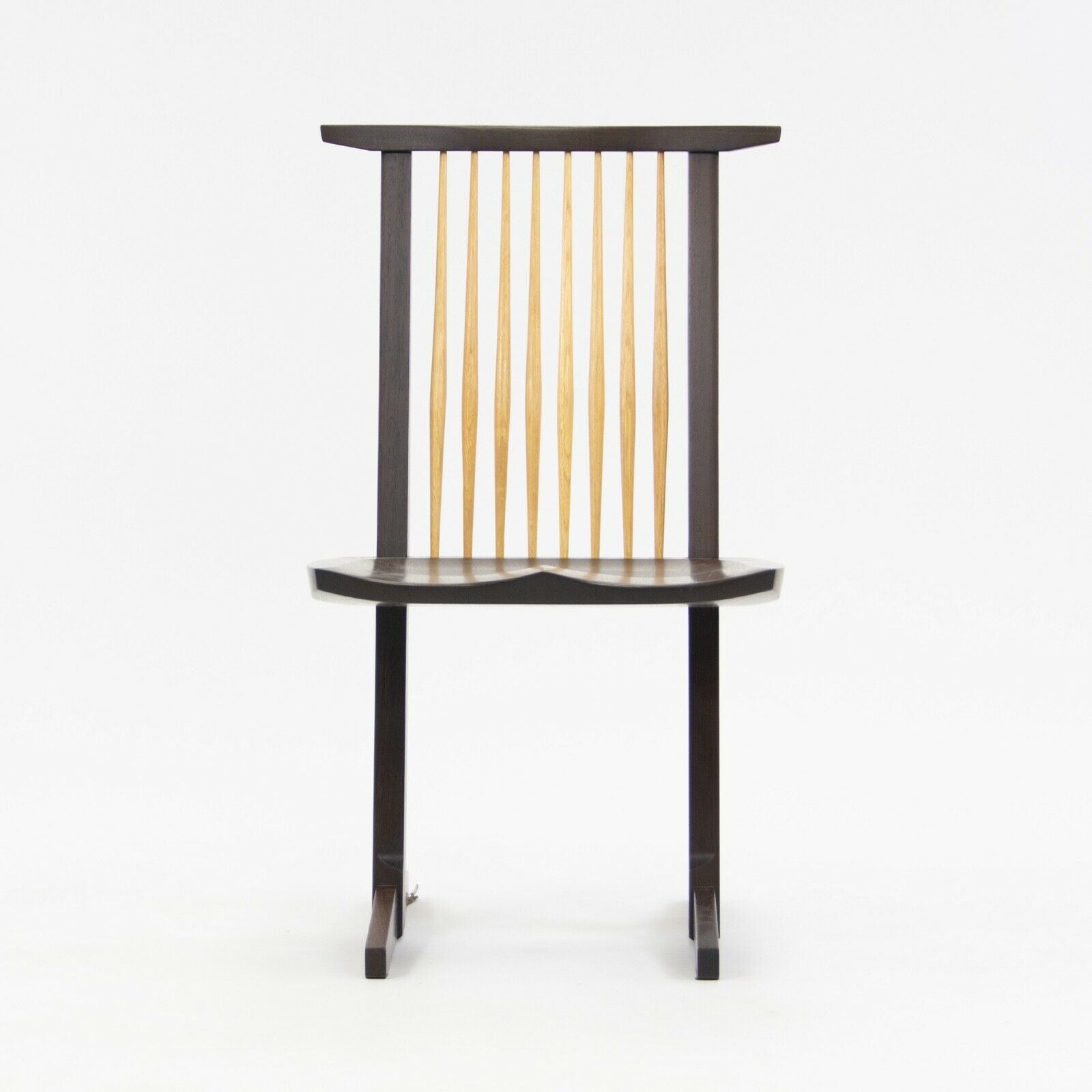 SOLD 2007 Ru Amagasu Nakashima Set of 7 Conoid Chairs & Holtz Dining Table Wenge & Redwood