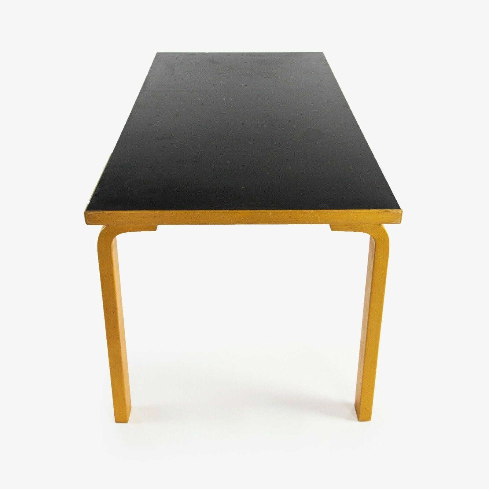 SOLD 1970s Alvar Aalto for Artek L-Leg Birch and Laminate Vintage Dining Table Knoll