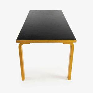 SOLD 1970s Alvar Aalto for Artek L-Leg Birch and Laminate Vintage Dining Table Knoll