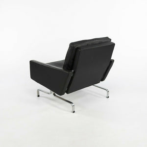 2010 Pair of Poul Kjaerholm for Fritz Hansen PK31 Easy Lounge Chair Black Leather