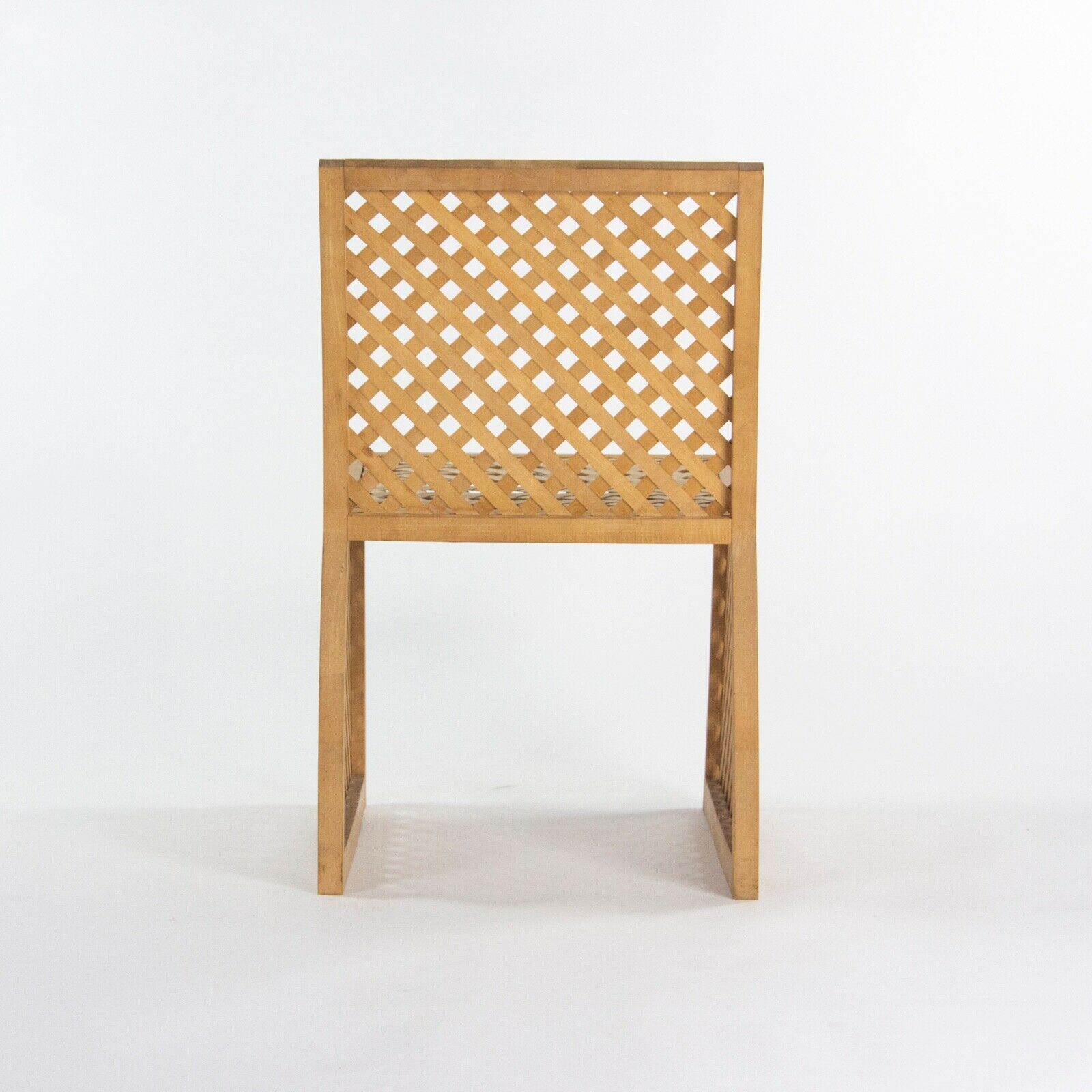SOLD 1985 Prototype Richard Schultz Wooden Outdoor Collection Dining Chair