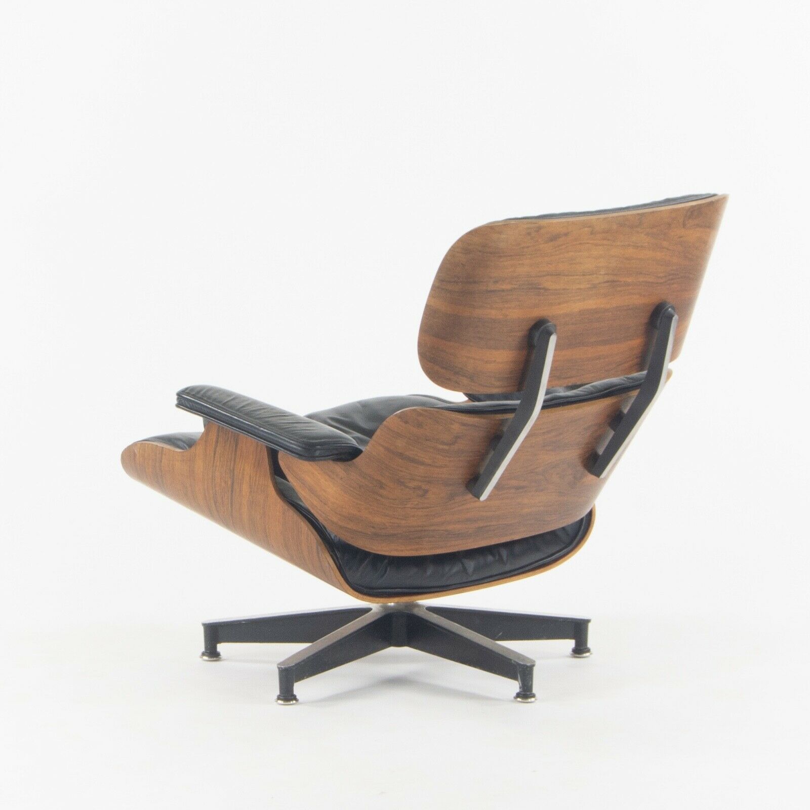 SOLD 1956 Holy Grail Herman Miller Eames Lounge Chair and Swivel Ottoman Boot Glides