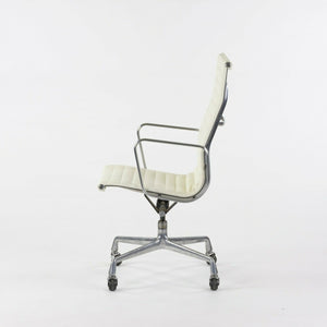 SOLD Herman Miller Eames Aluminum Group Executive High Back Desk Chair White Leather