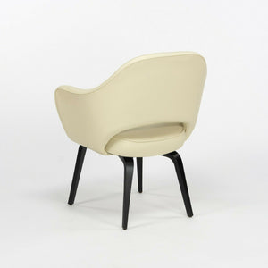 Eero Saarinen for Knoll 2020 Executive Armchair with Ivory Leather & Wood Legs