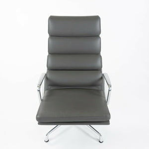 SOLD 2015 Eames Herman Miller Grey Soft Pad Aluminum Group Lounge Chair 3x Available