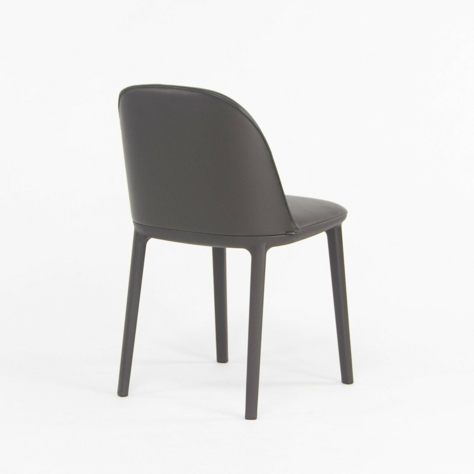 2019 Vitra Softshell Side Chair w Dark Brown Leather by Ronan & Erwan Bouroullec