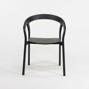 SOLD Pair Nitzan Cohen for Mattiazzi He Said/She Said MC1 Chairs Solid Black Ash Wood
