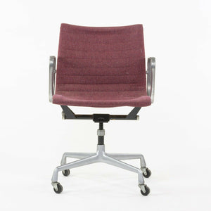 SOLD 1977 Herman Miller Eames Aluminum Group Fabric Management Desk Chair Red Fabric