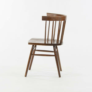 SOLD 1947 Pair of George Nakashima for Knoll N19 Straight Chairs with Dark Walnut Finish