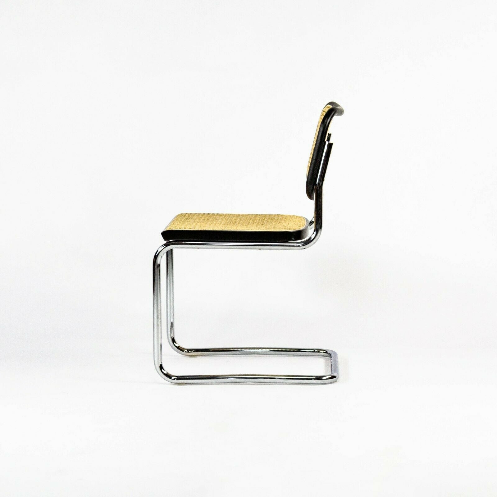 SOLD 2021 Pair of Marcel Breuer for Knoll Ebonized Beech Cesca Armless Dining Chairs