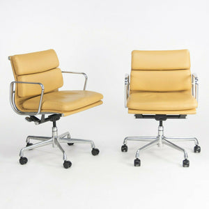 SOLD 2010 Herman Miller Eames Aluminum Group Soft Pad Management Desk Chair Leather