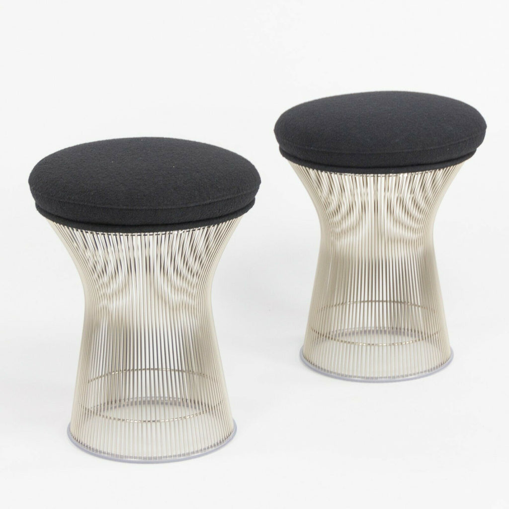 SOLD 2020 Warren Platner for Knoll International Platner Stool w/ Classic Boucle Seats
