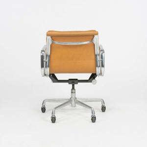 SOLD 1987 Herman Miller Eames Aluminum Group Soft Pad Desk Chairs in Tan Leather 16x Available