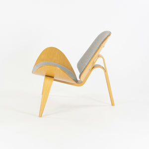 SOLD Pair of Hans Wegner Carl Hansen Denmark CH07 Shell Lounge Chairs Lacquered Oak