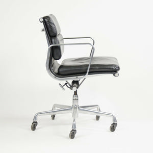 SOLD 2001 Eames Herman Miller Soft Pad Aluminum Group Desk Chair Black Leather 12x