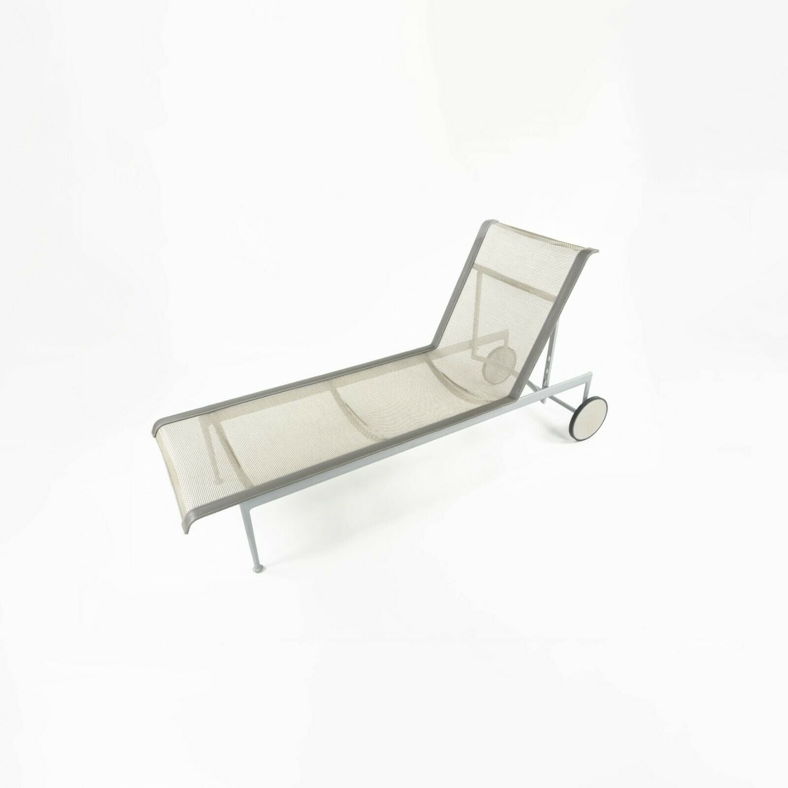 SOLD 2012 Richard Schultz 1966 Series Adjustable Chaise Lounge Chair in Silver 2 Available