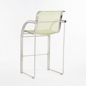 SOLD Prototype Richard Schultz 2002 Collection Stainless Bar Stool with Outdoor Mesh