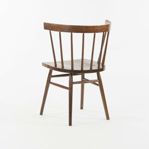 SOLD 1947 Pair of George Nakashima for Knoll N19 Straight Chairs with Dark Walnut Finish