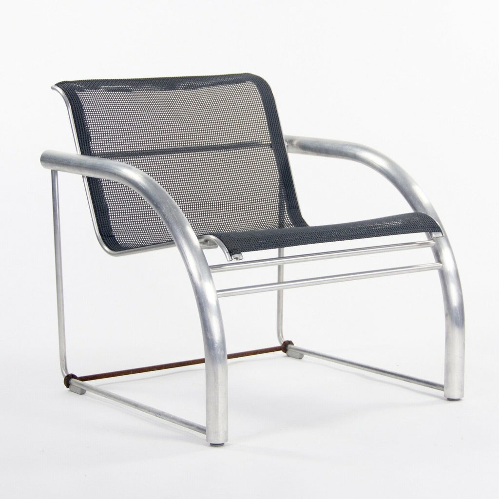 2011 Prototype Richard Schultz Mateo Collection Raw Aluminum & Mesh Dining Chair