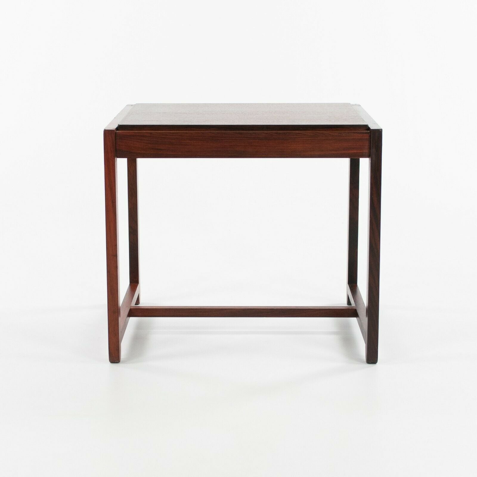 1960s Erik Buch Flip Top Rosewood Stool and Side Table for O.D. Mobler in Denmark