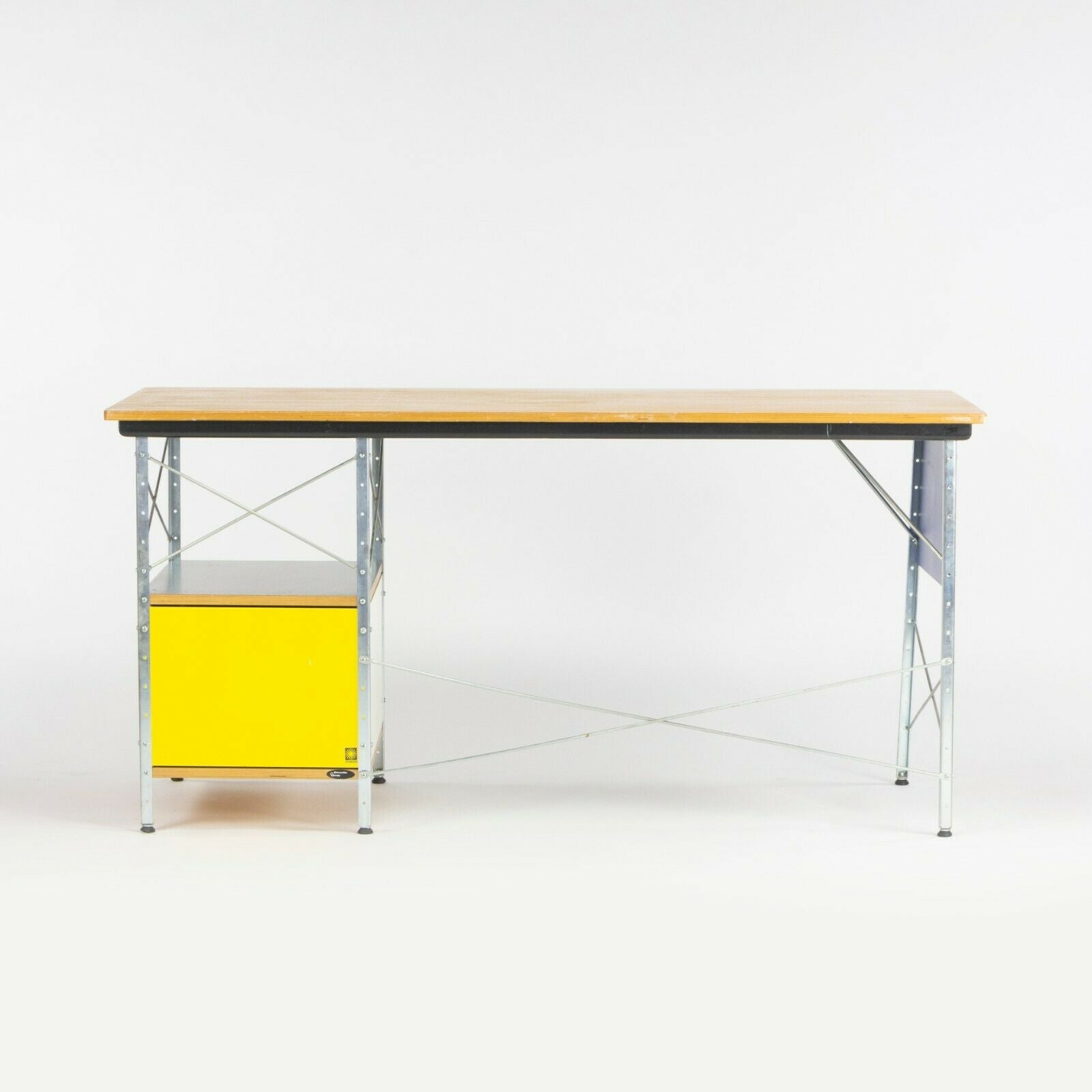 SOLD Charles & Ray Eames for Herman Miller 2000s EDU Desk Multi Color w/ Wood Top