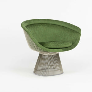 SOLD 2020 Warren Platner for Knoll International Green Chenille Fabric Lounge Chair