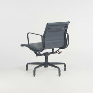 SOLD 1999 Herman Miller Eames Aluminum Group Management Desk Chair in Blue Leather