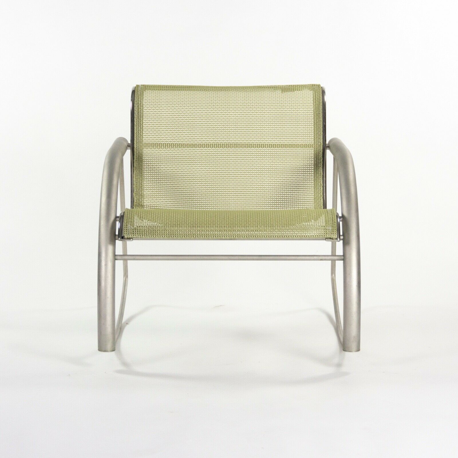 SOLD Prototype Richard Schultz 2002 Collection Stainless Steel & Mesh Rocking Chair
